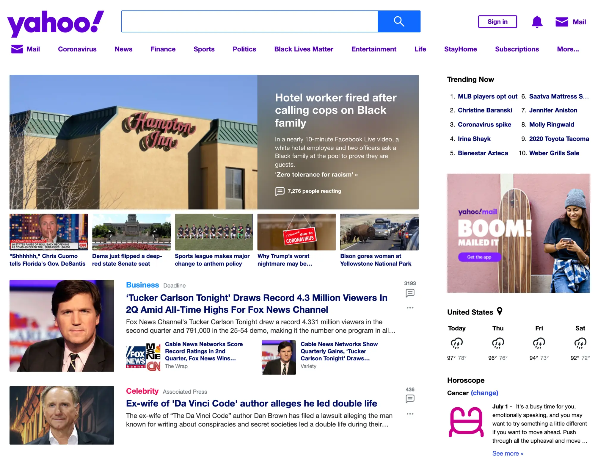 yahoo.com on 1